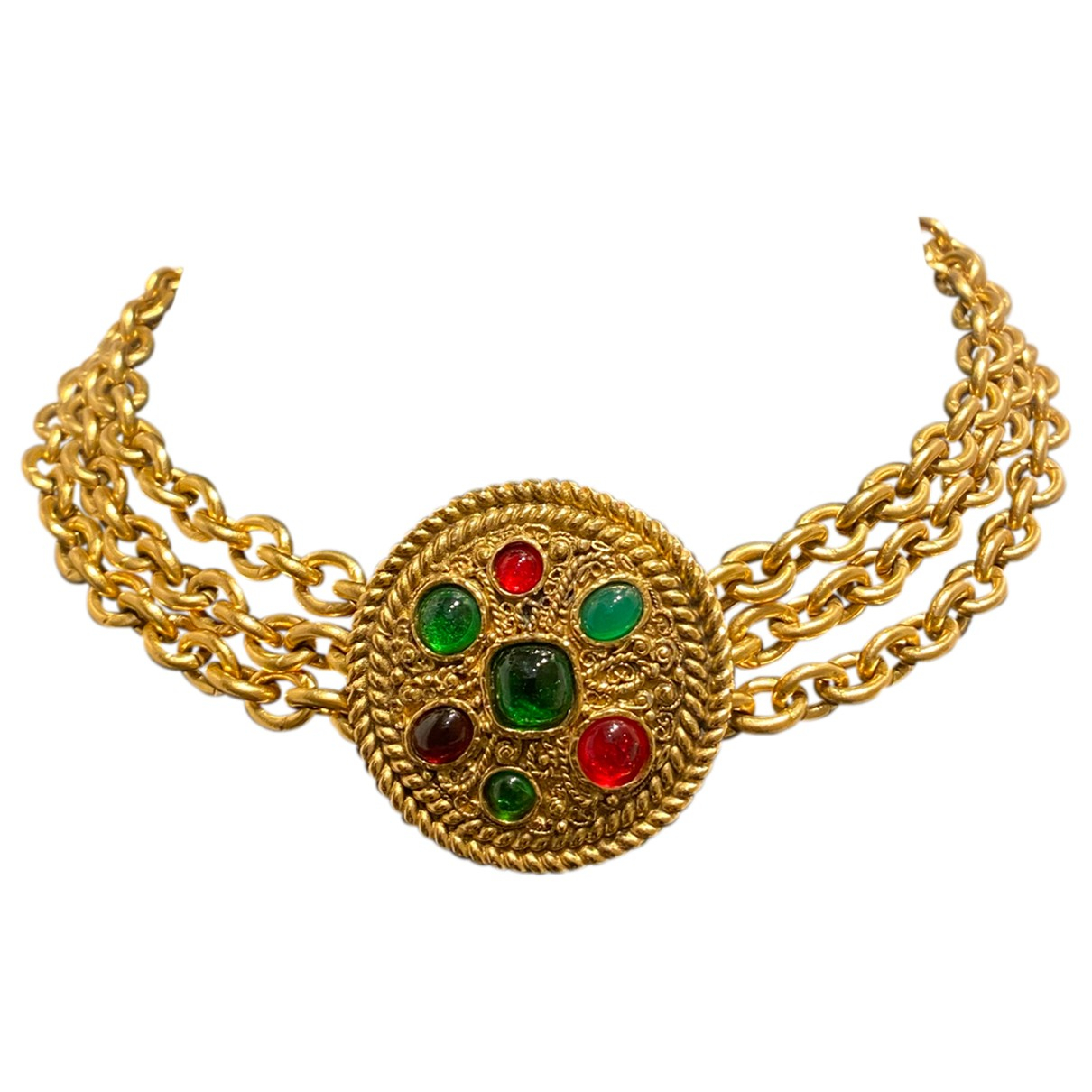 Gripoix necklace Chanel Gold in Metal 